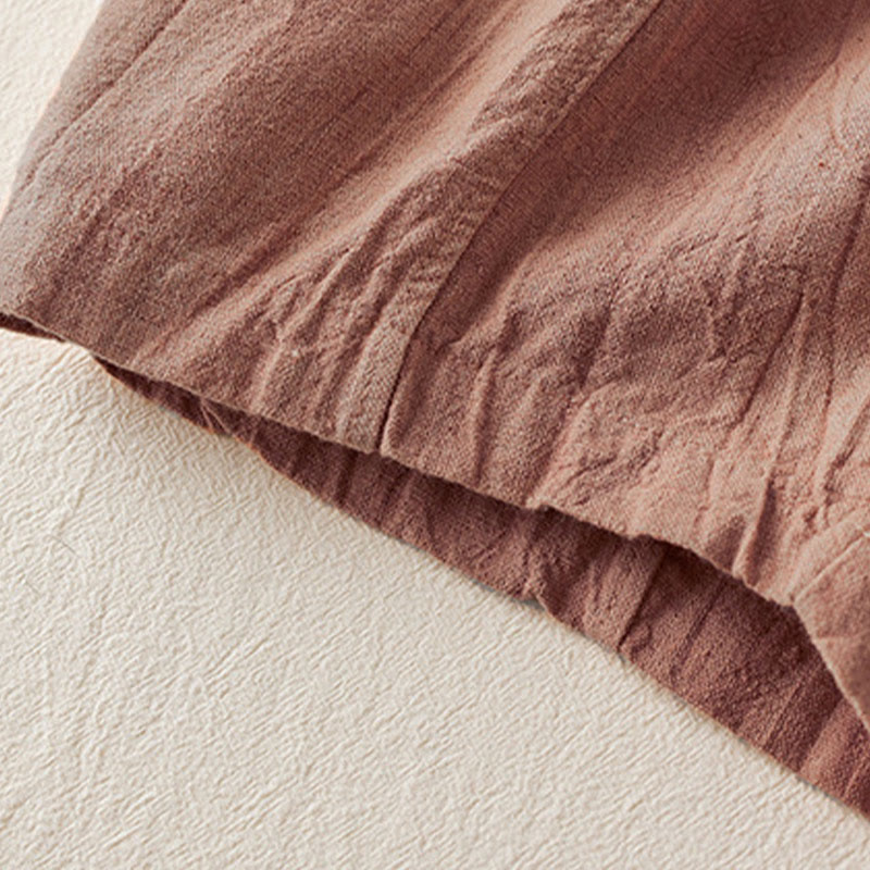 Pantalones harén de algodón para mujer, informales, holgados, de pierna recta, de longitud 7-8, con bolsillos y estampado de Buddha Stones - image 2