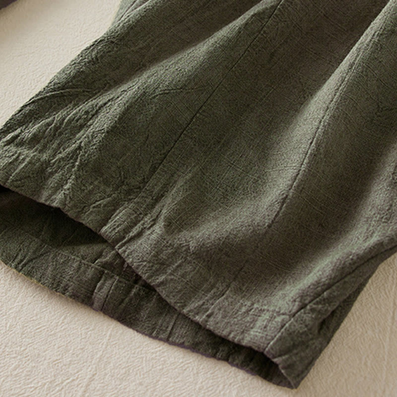 Pantalones harén de algodón para mujer, informales, holgados, de pierna recta, de longitud 7-8, con bolsillos y estampado de Buddha Stones - image 12