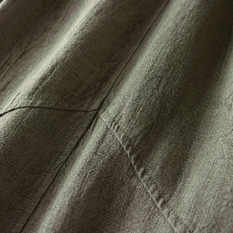 Pantalones harén de algodón para mujer, informales, holgados, de pierna recta, de longitud 7-8, con bolsillos y estampado de Buddha Stones - image 13