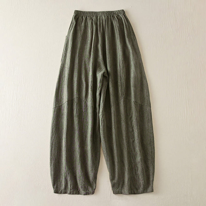 Pantalones cortos holgados de pierna recta estilo casual Buddha Stones, de 7 a 8 pulgadas de largo, estilo harem para mujer con bolsillos. - image 10