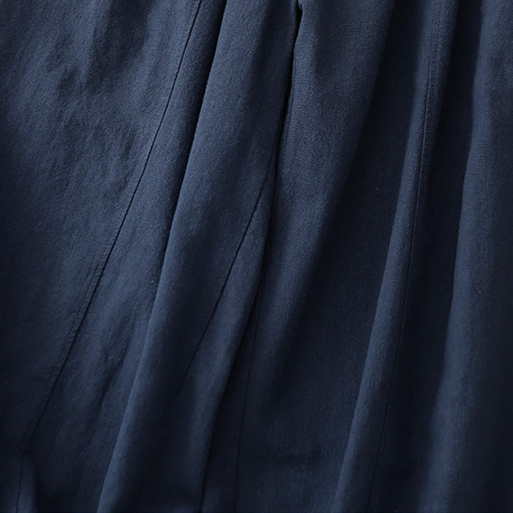 Pantalones harén de lino y algodón para mujer, informales, lisos, de largo 7-8, con bolsillos y estampado Buddha Stones - image 21