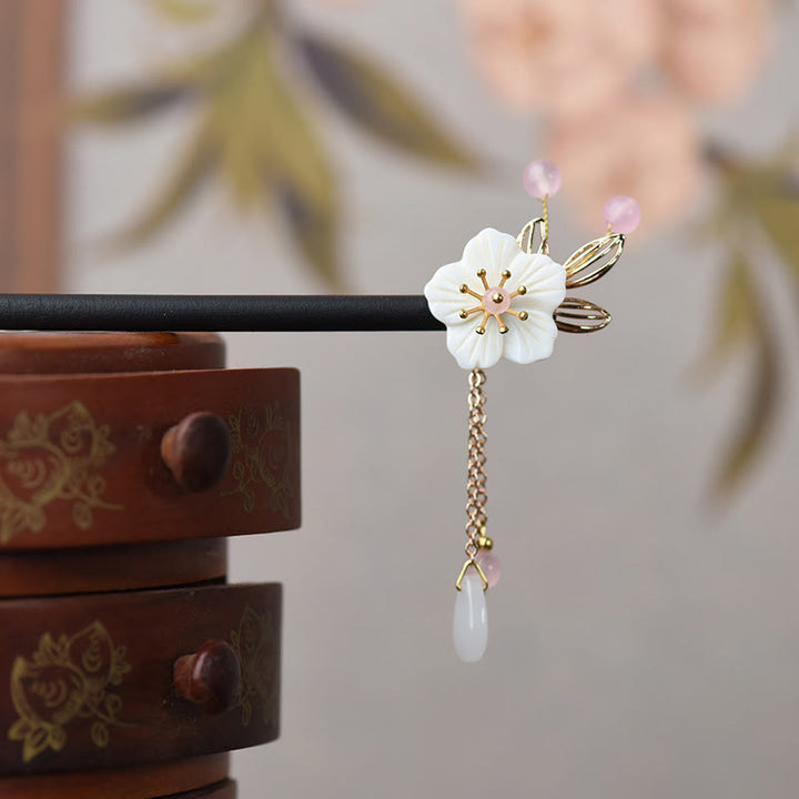 Horquilla de madera con Buddha Stones