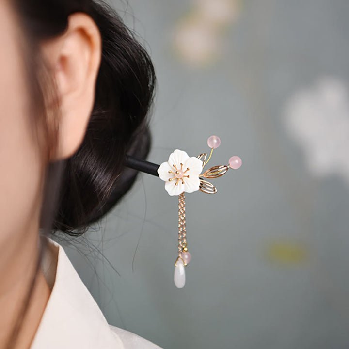 Horquilla de madera con Buddha Stones