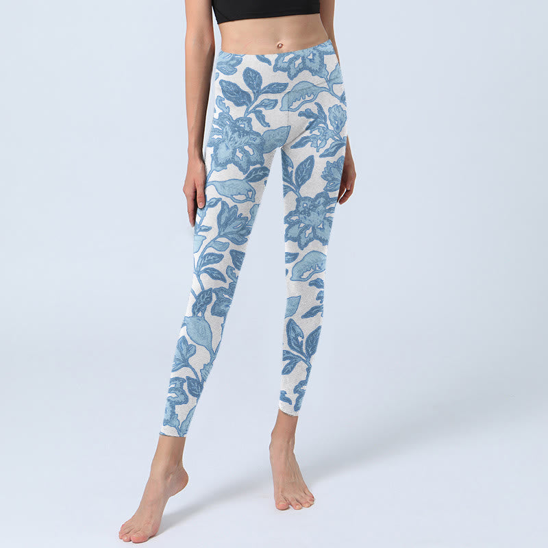 Leggings deportivos de fitness con estampado de Buddha Stones para mujer - image 6