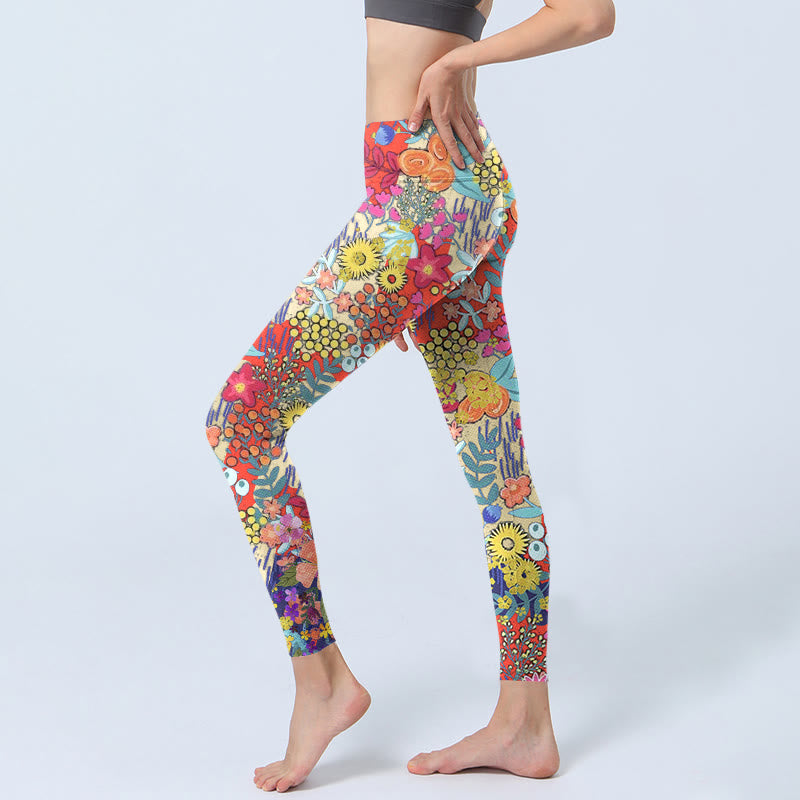 Leggings de yoga para mujer con estampado de Buddha Stones - image 3