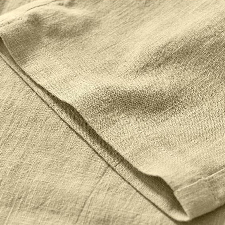 Pantalones de Buddha Stones y algodón para hombre, de diseño sencillo, con cordón y bolsillos, de longitud 7-8 - image 19