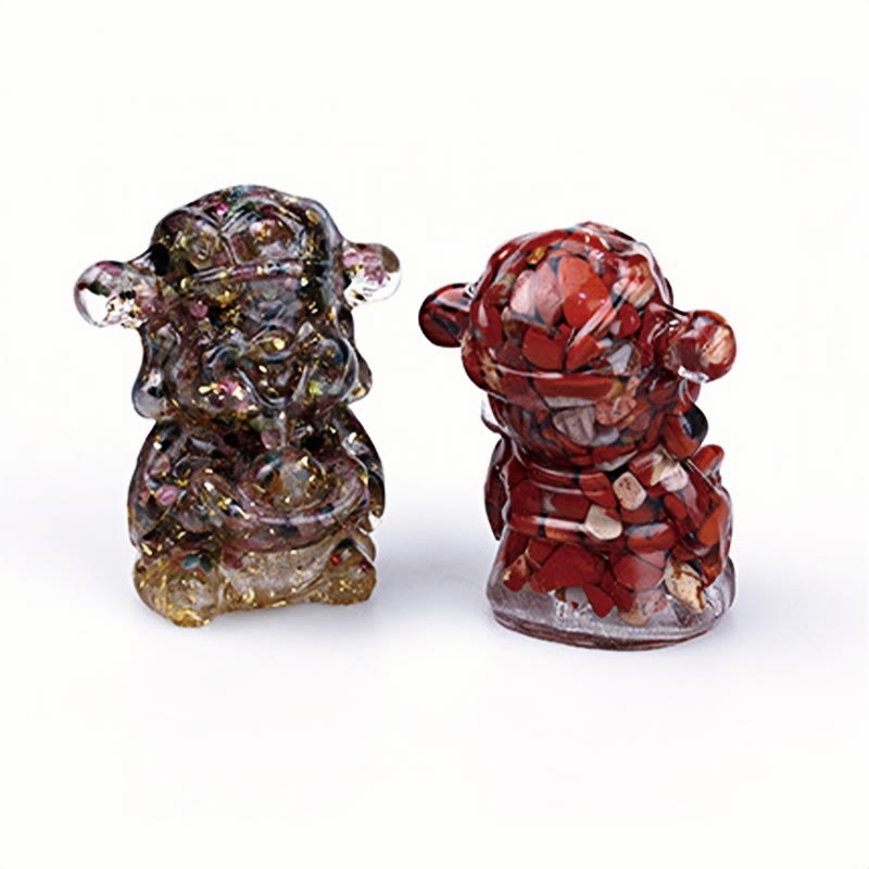 Buddha Stones, Dios de la Riqueza, Amatista, Cristal, Resina, Energía, Fortuna, Decoración del Hogar - image 27