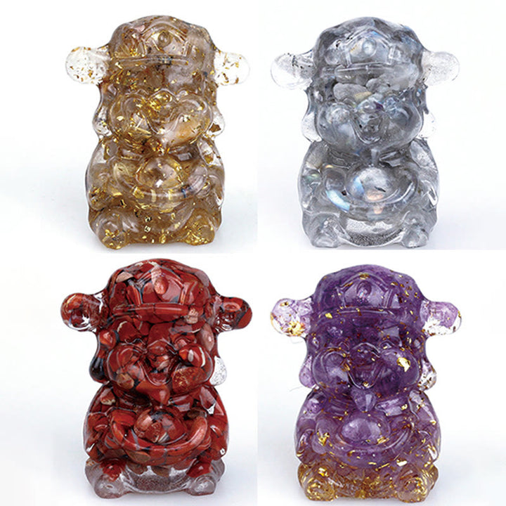 Buddha Stones, Dios de la Riqueza, Amatista, Cristal, Resina, Energía, Fortuna, Decoración del Hogar - image 21