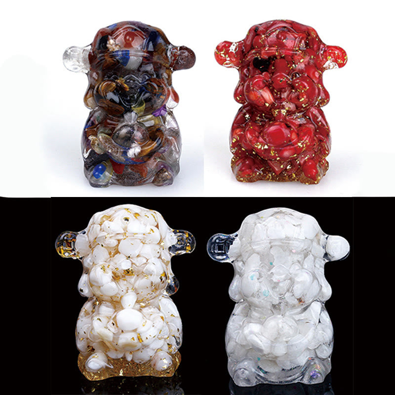 Buddha Stones, Dios de la Riqueza, Amatista, Cristal, Resina, Energía, Fortuna, Decoración del Hogar - image 32