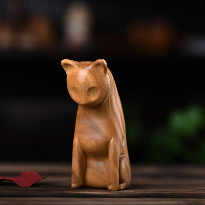 Buddha Stones, Gato Pequeño, Ratón, Sándalo Verde, Palosanto Rojo Africano, Paz, Decoración del Hogar - image 10