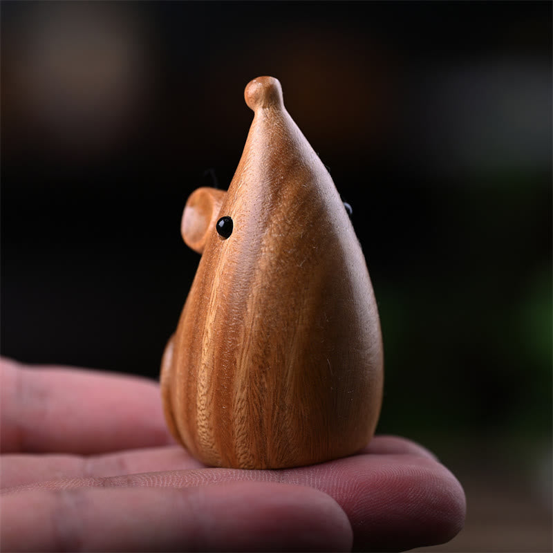 Buddha Stones, Gato Pequeño, Ratón, Sándalo Verde, Palosanto Rojo Africano, Paz, Decoración del Hogar - image 19