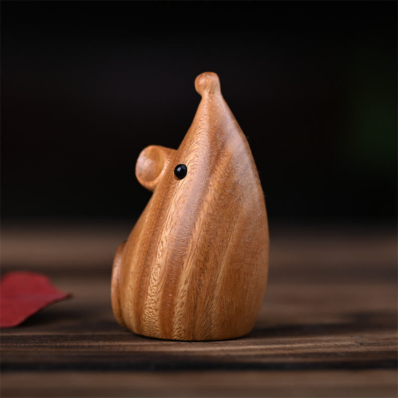 Buddha Stones, Gato Pequeño, Ratón, Sándalo Verde, Palosanto Rojo Africano, Paz, Decoración del Hogar - image 16