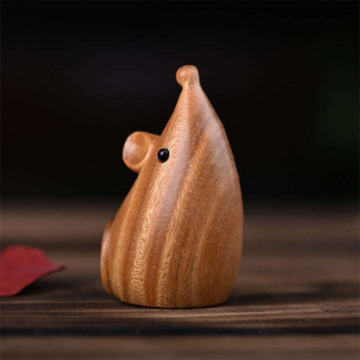 Buddha Stones, Gato Pequeño, Ratón, Sándalo Verde, Palosanto Rojo Africano, Paz, Decoración del Hogar - image 16