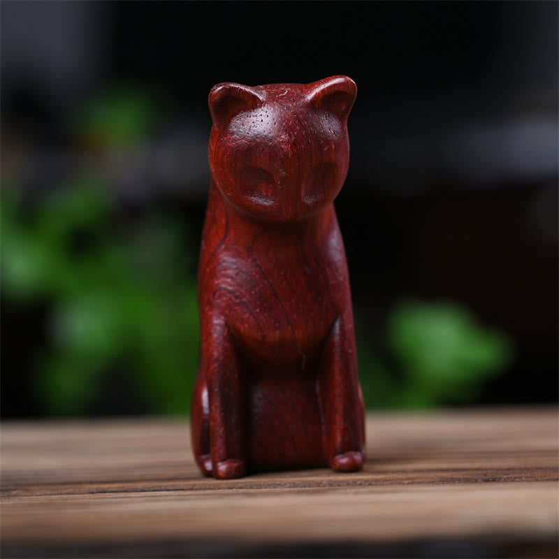 Buddha Stones, Gato Pequeño, Ratón, Sándalo Verde, Palosanto Rojo Africano, Paz, Decoración del Hogar - image 27