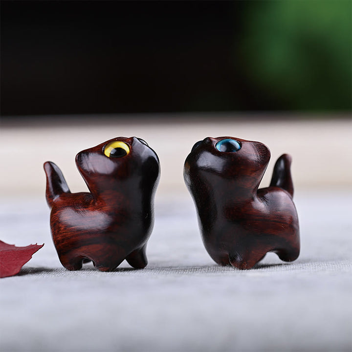 Buddha Stones, sándalo verde, madera de ébano, sándalo, hoja pequeña, sándalo rojo, mini gato de la suerte, decoración de paz