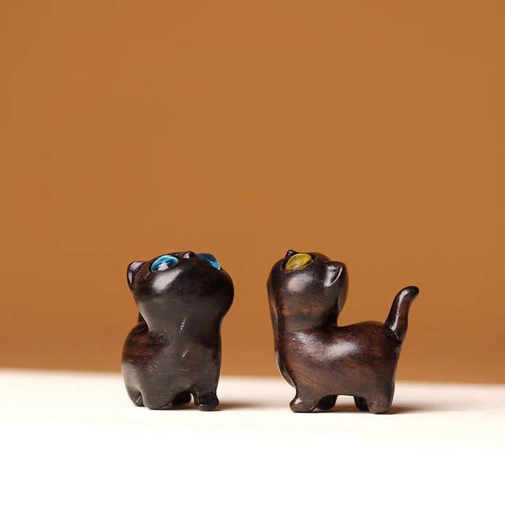 Buddha Stones, sándalo verde, madera de ébano, sándalo, hoja pequeña, sándalo rojo, mini gato de la suerte, decoración de paz - image 34