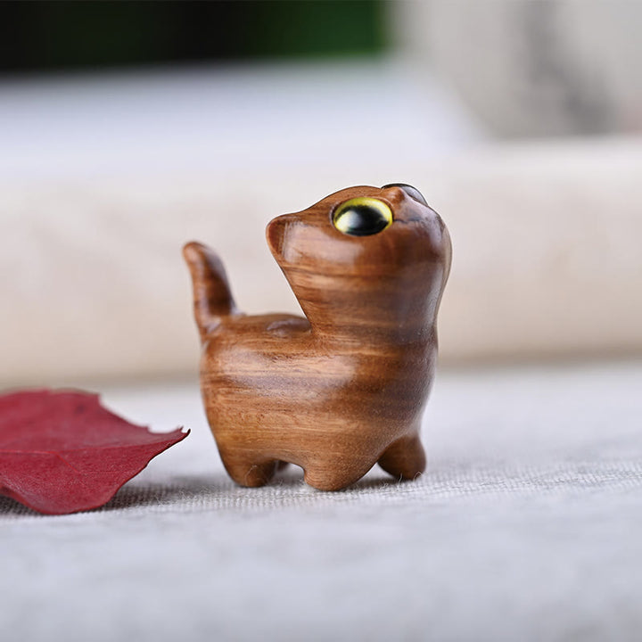 Buddha Stones, sándalo verde, madera de ébano, sándalo, hoja pequeña, sándalo rojo, mini gato de la suerte, decoración de paz