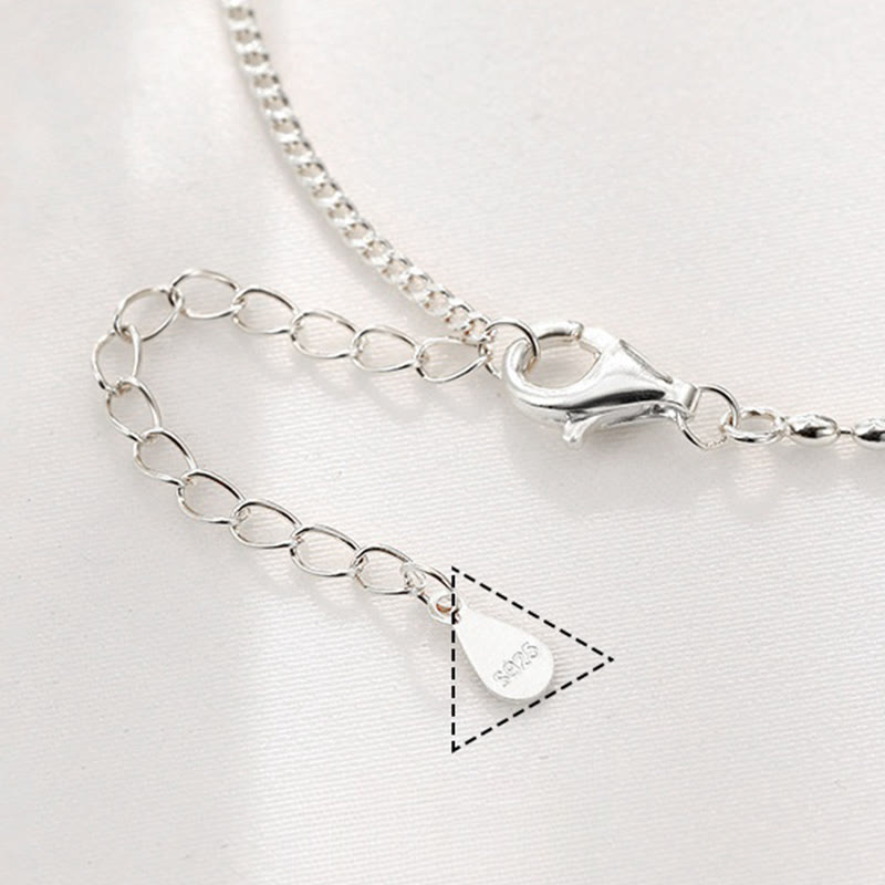 Tobillera con Buddha Stones en plata de ley 925, cuentas pequeñas de ágata roja, bendición de paz y alegría - image 11