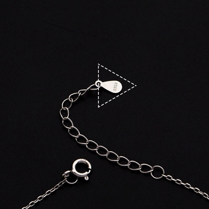 Tobillera con dije de bendición de cuentas pequeñas de plata de ley 925 con Buddha Stones - image 9