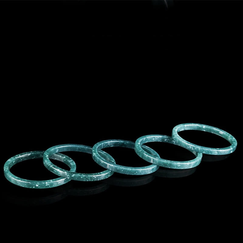 Pulsera fina de jade natural con Buddha Stones y abundancia - image 2