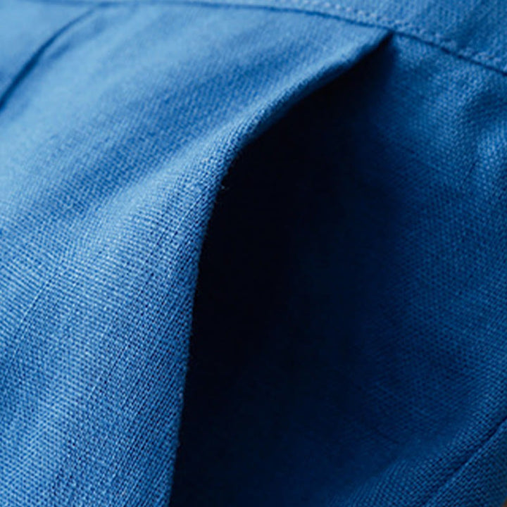 Pantalones de lino de pierna ancha para mujer con bolsillos, diseño sencillo y cremallera, estampado Buddha Stones, ideales para el verano. - image 19