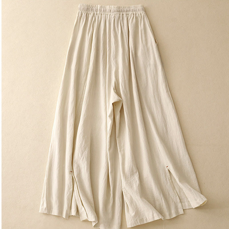 Pantalones anchos para mujer con diseño sencillo, cordón ajustable y bolsillos, estampado Buddha Stones. - image 6
