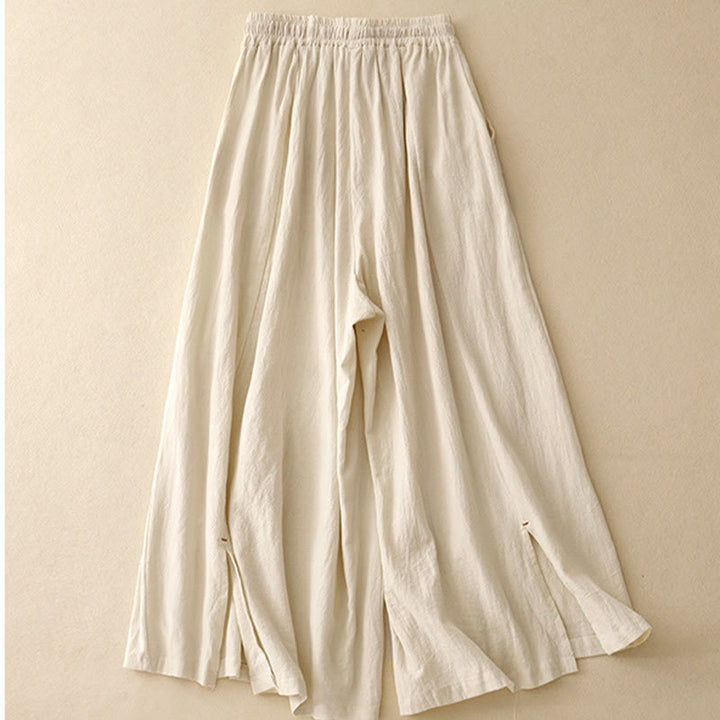 Pantalones anchos para mujer con diseño sencillo, cordón ajustable y bolsillos, estampado Buddha Stones. - image 6