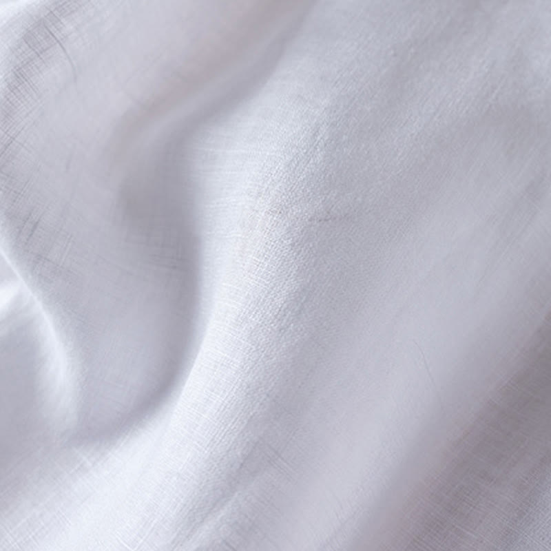 Pantalones cortos de lino y algodón con diseño arrugado sencillo de verano para mujer con bolsillos y Buddha Stones - image 20