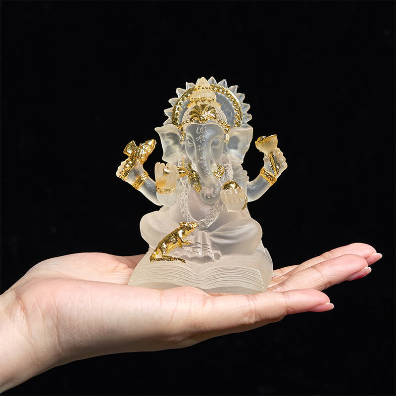 Estatua de elefante Ganesh Ganpati de Buddha Stones protectora para decoración del hogar - image 6