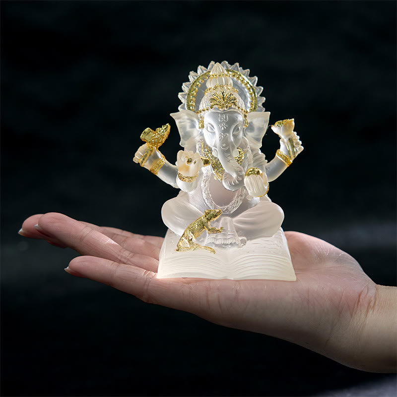 Estatua de elefante Ganesh Ganpati de Buddha Stones protectora para decoración del hogar - image 5