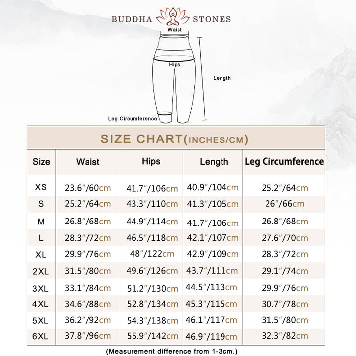 Pantalones Buddha Stones de algodón puro con diseño de hojas de loto y peces koi para mujer, con cintura elástica - image 5
