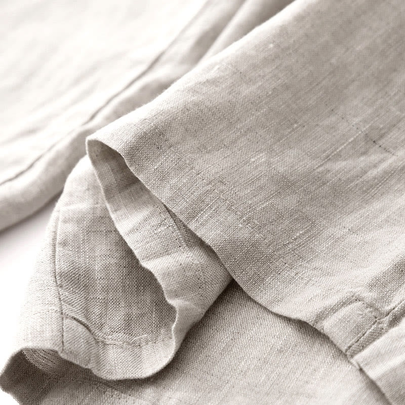 Buddha Stones Pantalones anchos de lino y algodón con cordón ajustable hasta el tobillo para mujer, de verano, con bolsillos y cremallera. - image 17