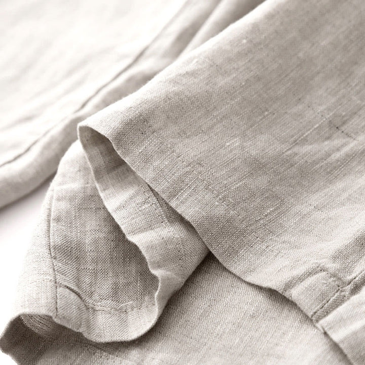 Buddha Stones Pantalones anchos de lino y algodón con cordón ajustable hasta el tobillo para mujer, de verano, con bolsillos y cremallera. - image 17