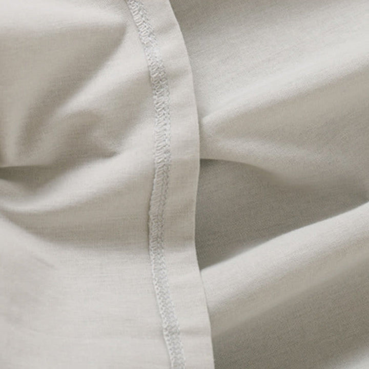 Vestido midi de lino y algodón de manga corta con diseño de botones de verano y bolsillos de Buddha Stones - image 15