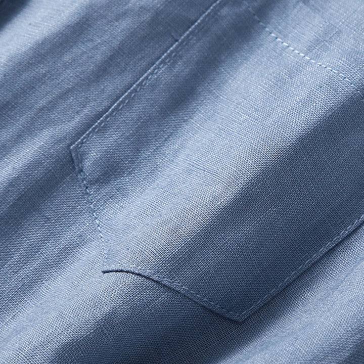 Vestido midi de algodón de manga corta, liso, con cordones y bolsillos , de Buddha Stones, para verano - image 16