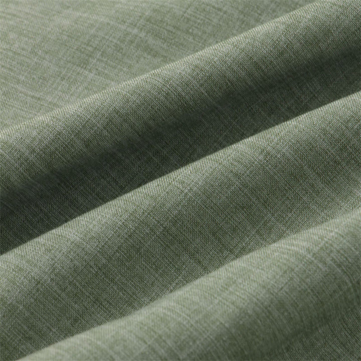 Camisa de algodón de manga corta con botones y bolsillo para hombre de Buddha Stones Summer - image 6