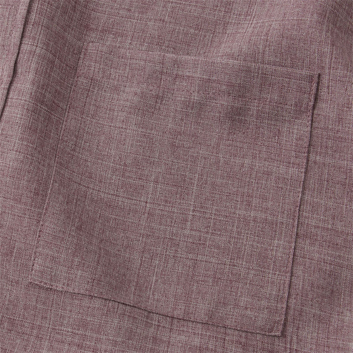 Camisa de algodón de manga corta con botones y bolsillo para hombre de Buddha Stones Summer - image 18