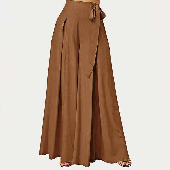 Pantalones anchos con bolsillos y cordón para mujer, estilo retro, informal, de primavera, con Buddha Stones - Vara de oro oscura - US14，UK/AU18，EU46 (2XL) - image 6