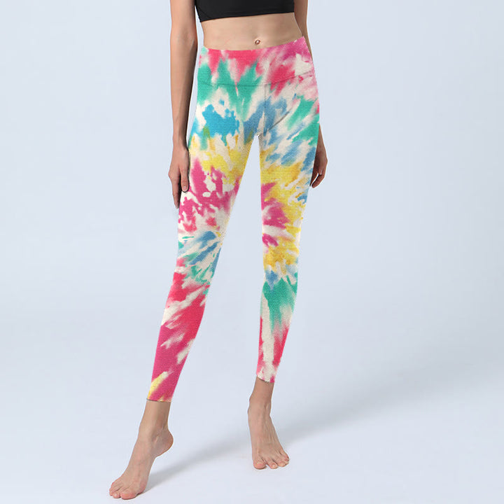 Leggings de yoga para mujer con estampado de Buddha Stones en espiral - image 5