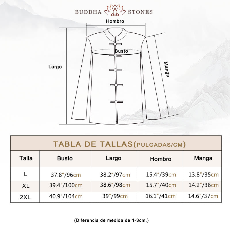 Vestido camisero con botones de rana y bordado de flores para mujer de Buddha Stones, pantalones de pierna ancha
