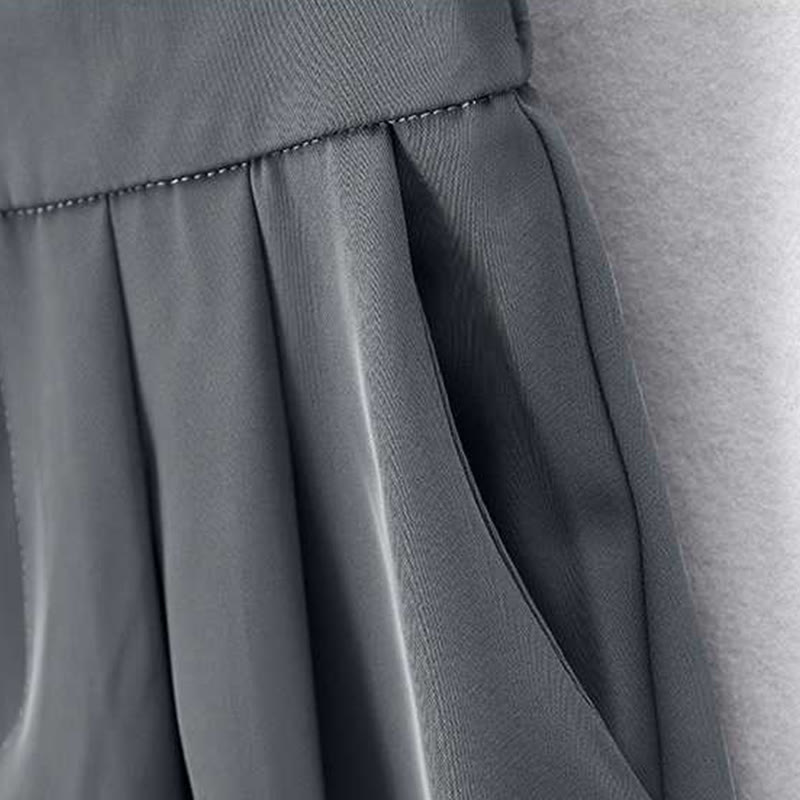 Pantalones cortos de verano informales con cremallera , Buddha Stones, sueltos, de lino y algodón, para mujer, con bolsillos