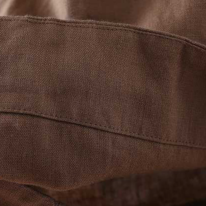 Pantalones cortos de verano informales con diseño de rana, de fibra acrílica, con botones y bolsillos , de Buddha Stones