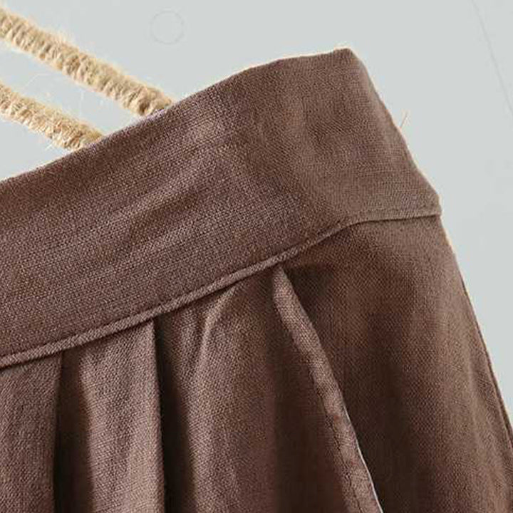 Pantalones cortos de verano informales con diseño de rana, de fibra acrílica, con botones y bolsillos , de Buddha Stones