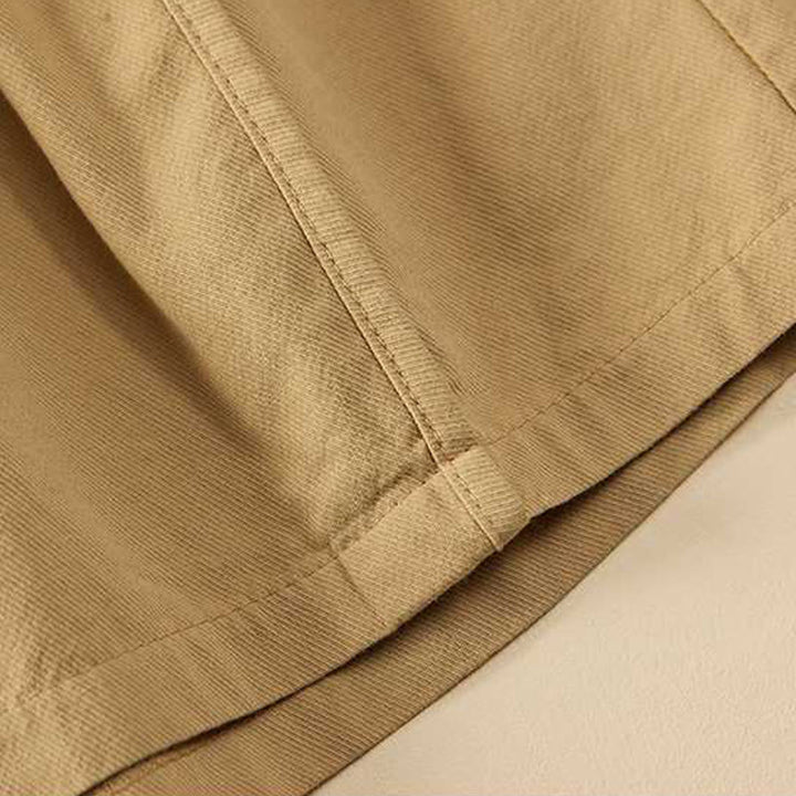 Pantalones cortos casuales sueltos de algodón liso de verano para mujer con bolsillos de Buddha Stones