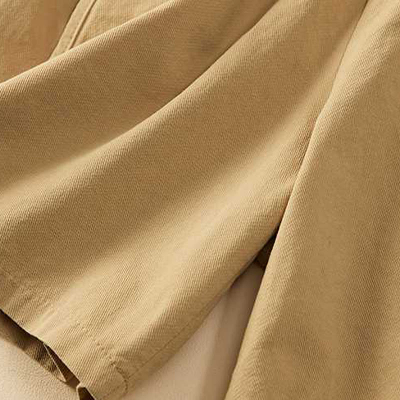 Pantalones cortos casuales sueltos de algodón liso de verano para mujer con bolsillos de Buddha Stones - image 5