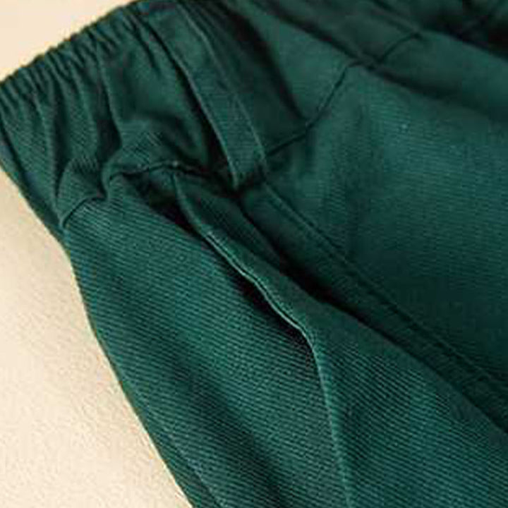 Pantalones cortos casuales sueltos de algodón liso de verano para mujer con bolsillos de Buddha Stones