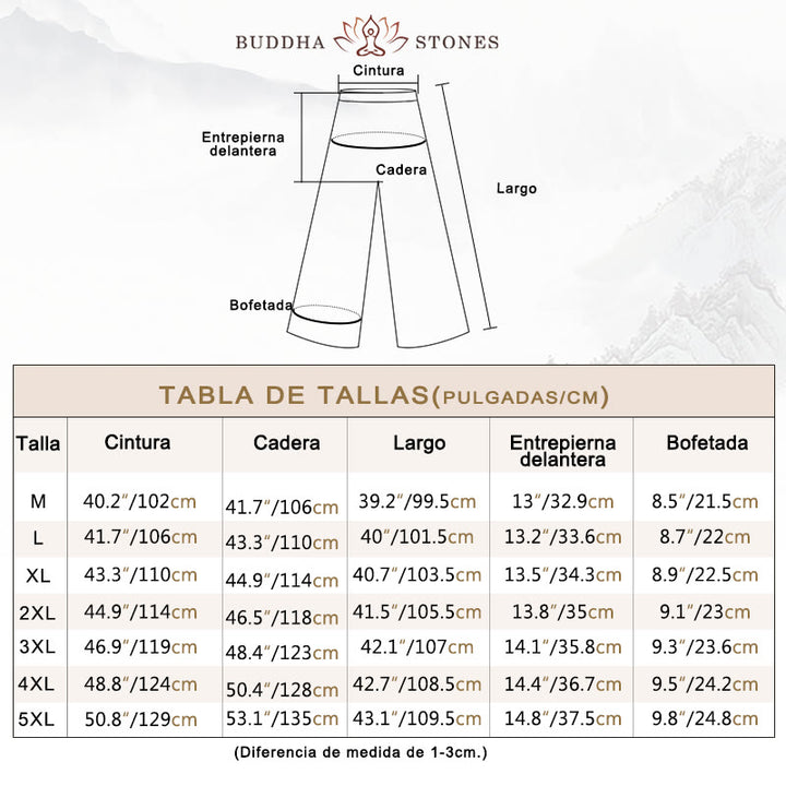 Conjunto de 2 piezas de traje Tang con Buddha Stones , uniforme tradicional con botones de rana, camisa de manga larga y pantalones para hombre - image 4