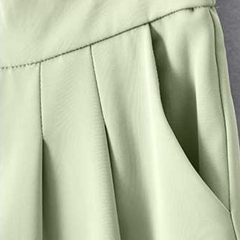 Pantalones cortos de verano informales con cremallera , Buddha Stones, sueltos, de lino y algodón, para mujer, con bolsillos - image 7