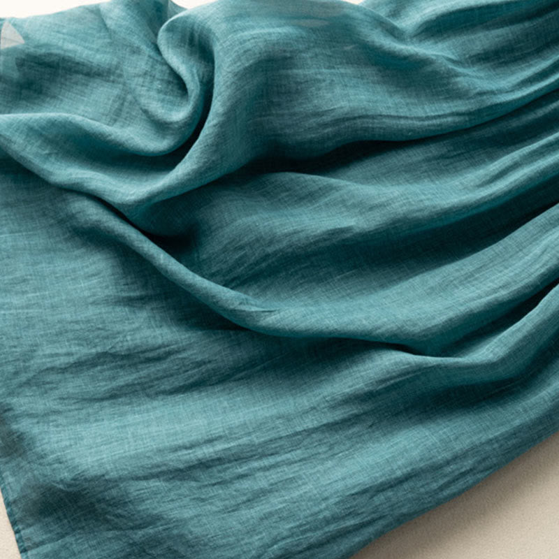 Vestido midi de Buddha Stones y lino con bordado étnico de primavera y media manga para mujer - image 8