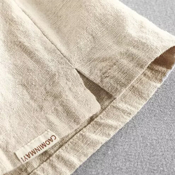 Pantalones cortos de algodón con cintura elástica y bolsillos para hombre con diseño de Buddha Stones - image 19
